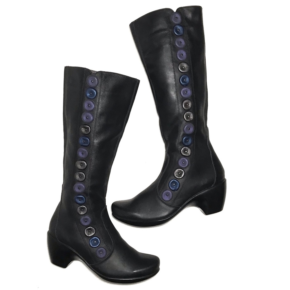 Naot Leather Button Boots